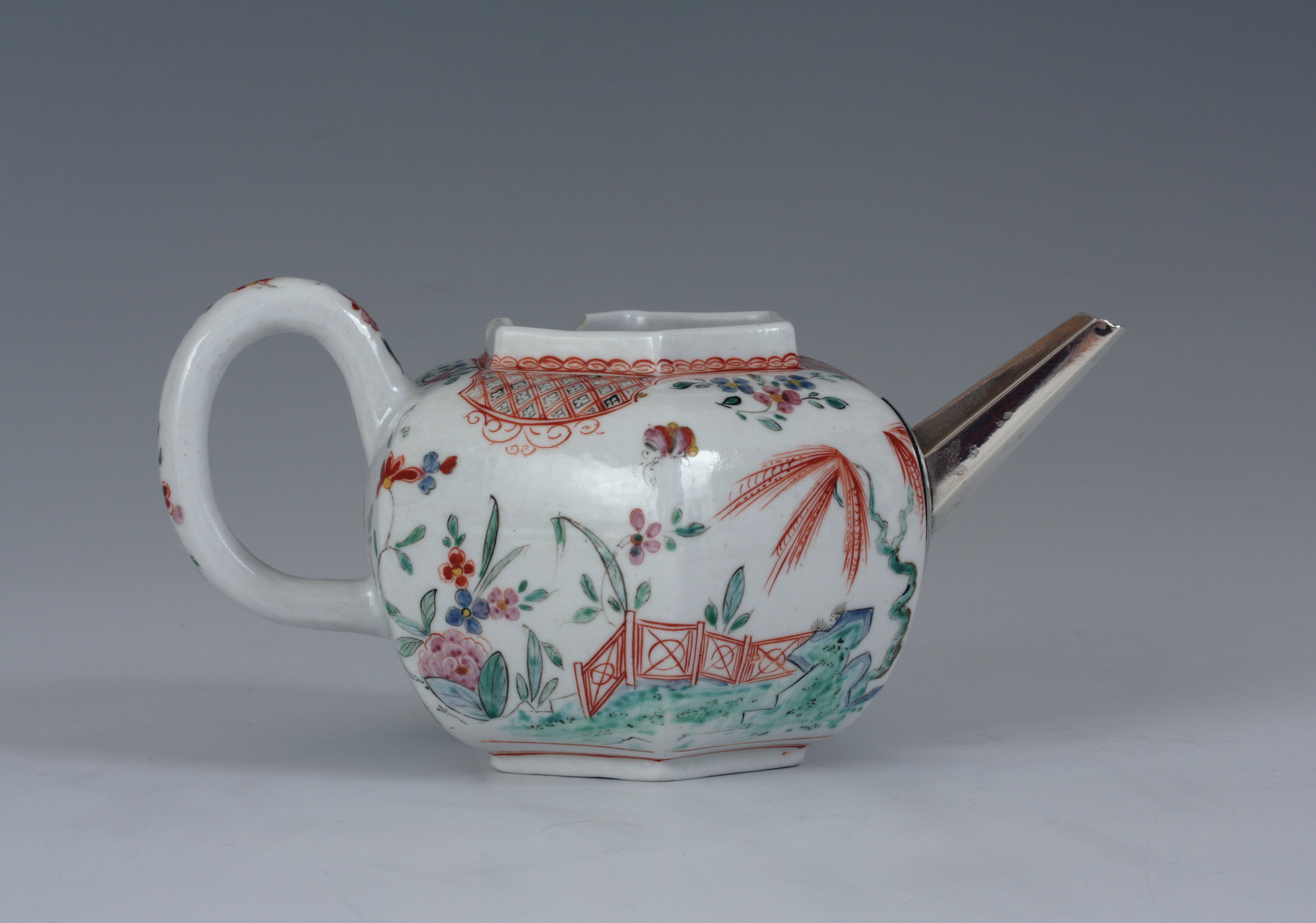 An A-mark teapot